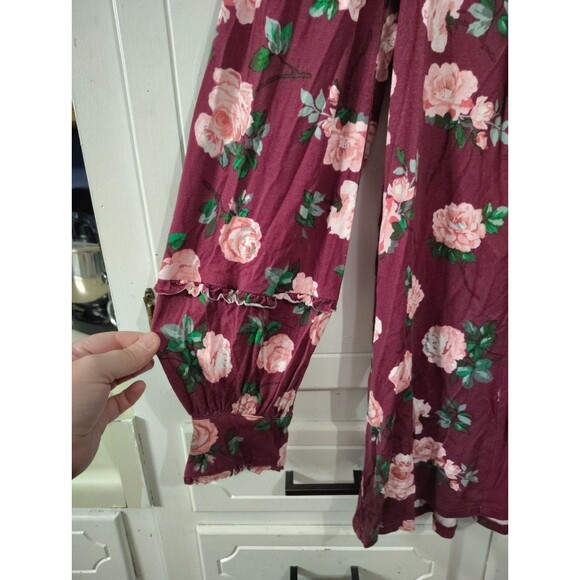 Matilda Jane Heart to Heart Sweet Rosebud Womens Floral Blouse Size L Large - Picture 2 of 6